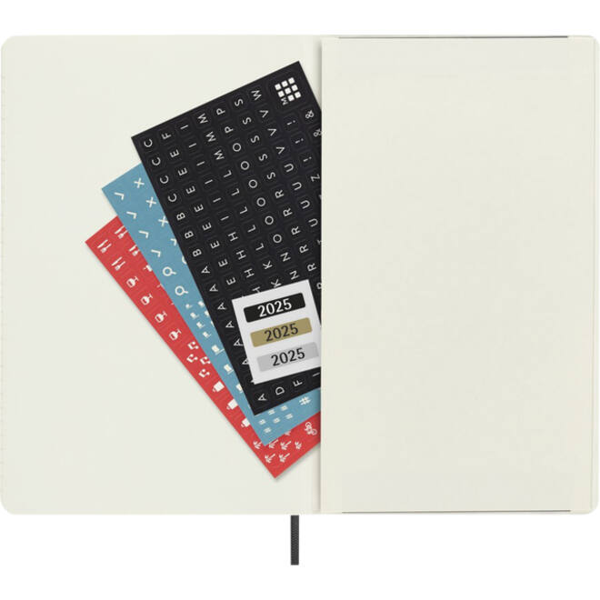 Agenda 2025 Moleskine 12M Planner Weekly 7dagen/1pagina large sc black