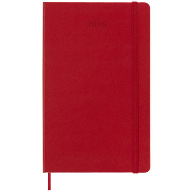 Agenda 2025 Moleskine 12M Planner Weekly 7dagen/1pagina large hc scarlet red