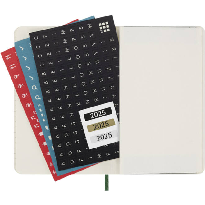 Agenda 2025 Moleskine 12M Planner Weekly 7dagen/1pagina pocket sc myrtle green