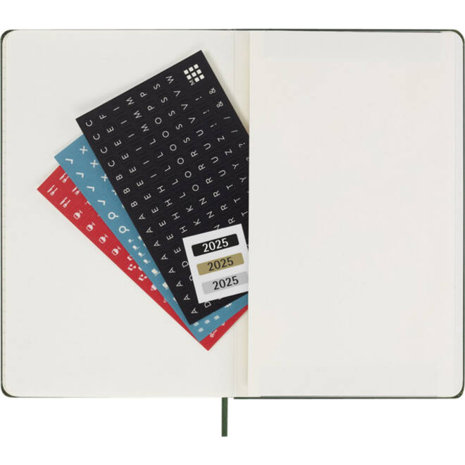 Agenda 2025 Moleskine 12M Planner Weekly 7dagen/1pagina large hc myrtle green