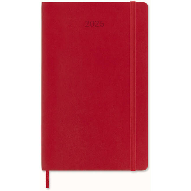 Agenda 2025 Moleskine 12M Planner Weekly 7dagen/1pagina large sc scarlet red
