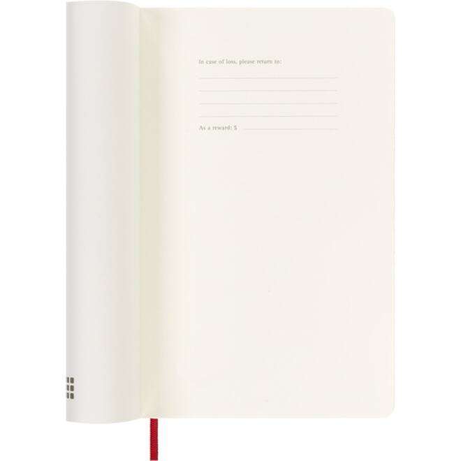 Agenda 2025 Moleskine 12M Planner Weekly 7dagen/1pagina large sc scarlet red