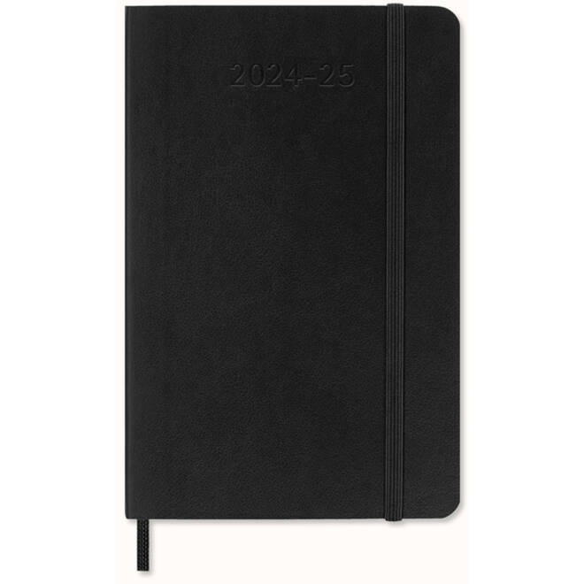 Agenda 2024/2025 Moleskine 18M Planner Weekly 7dagen/1pagina pocket sc black