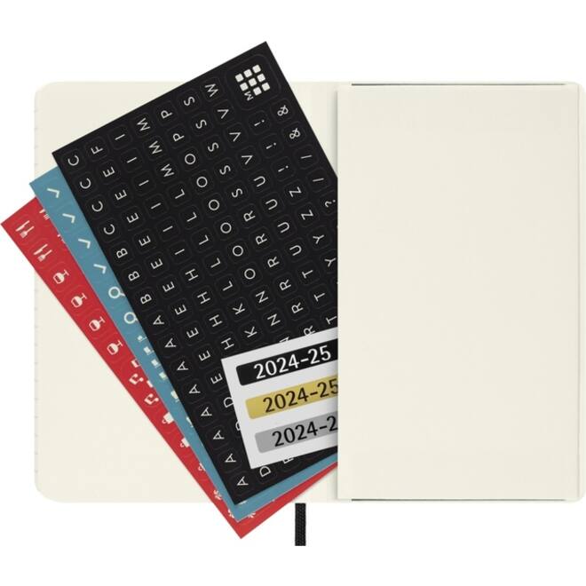 Agenda 2024/2025 Moleskine 18M Planner Weekly 7dagen/1pagina pocket sc black