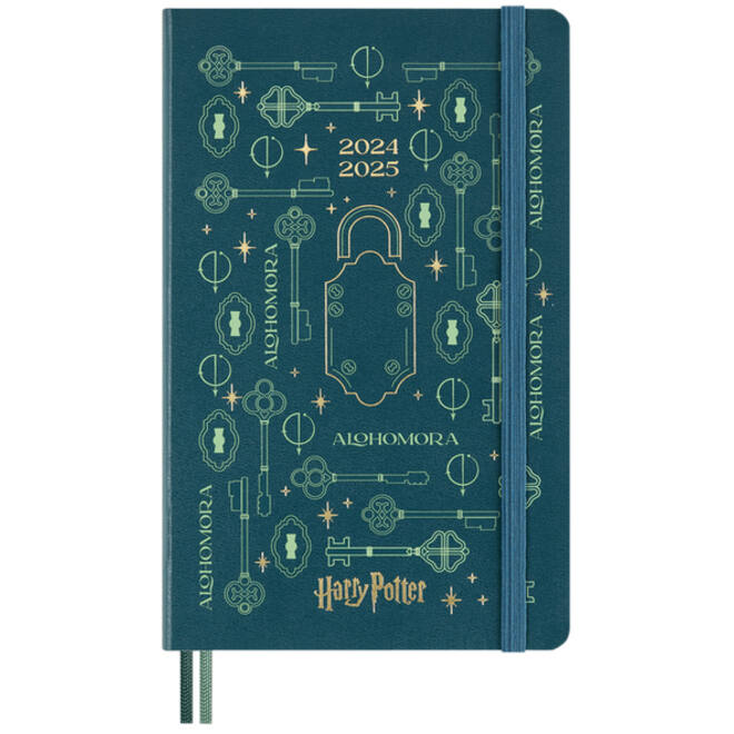 Agenda 2024/2025 Moleskine 18M Harry Potter Alohomora 7dagen/1pagina large hc blauw