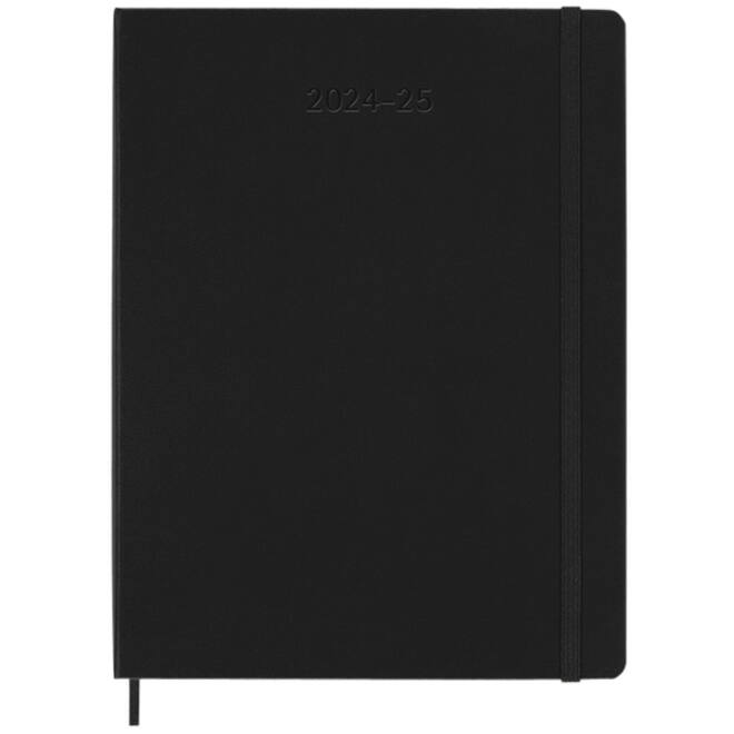 Agenda 2024/2025 Moleskine 18M Planner Weekly 7dagen/1pagina extra large hc black