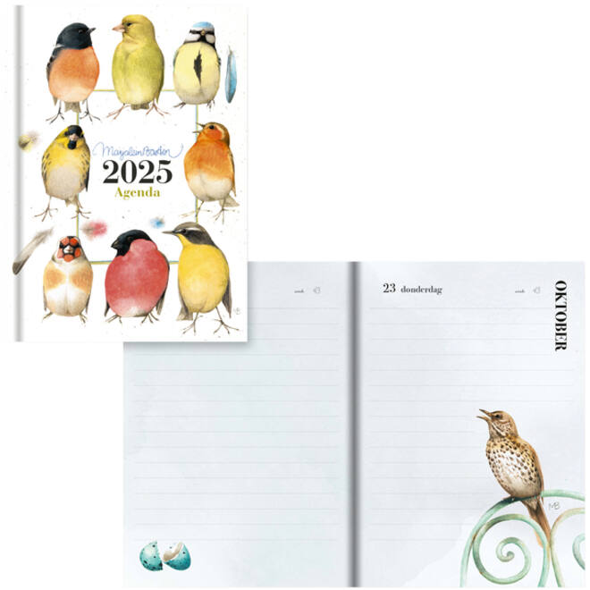 Agenda 2025 Hallmark Marjolein Bastin 111x153mm 1dag/1pagina vogels
