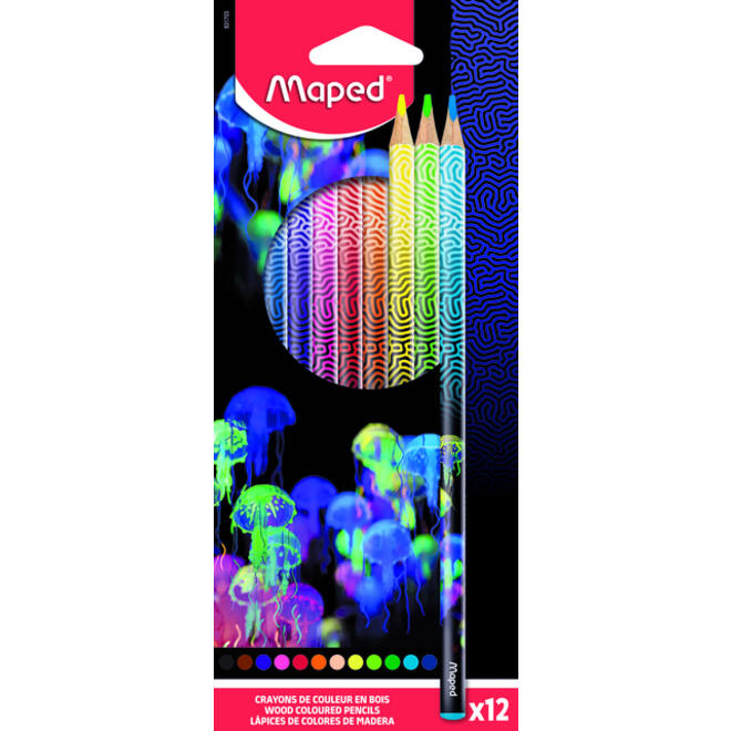 Kleurpotlood Maped Deepsea Paradise set à 12 kleuren