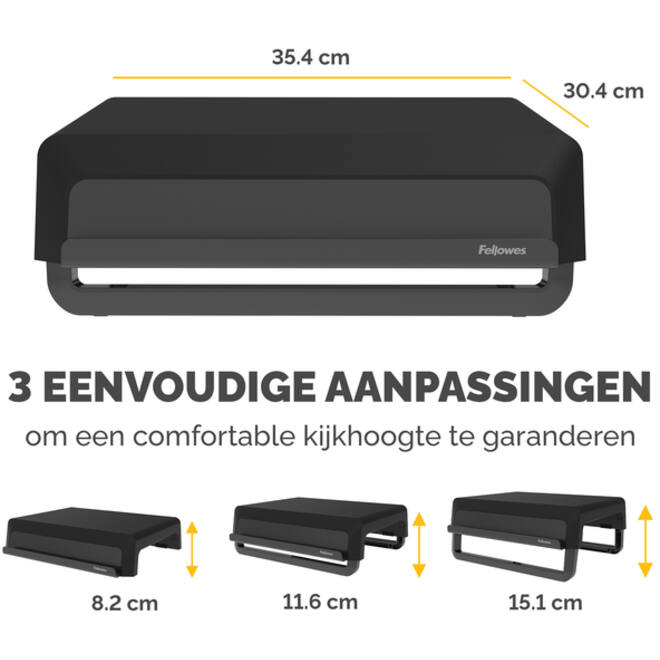 Monitorstandaard Fellowes Breyta zwart