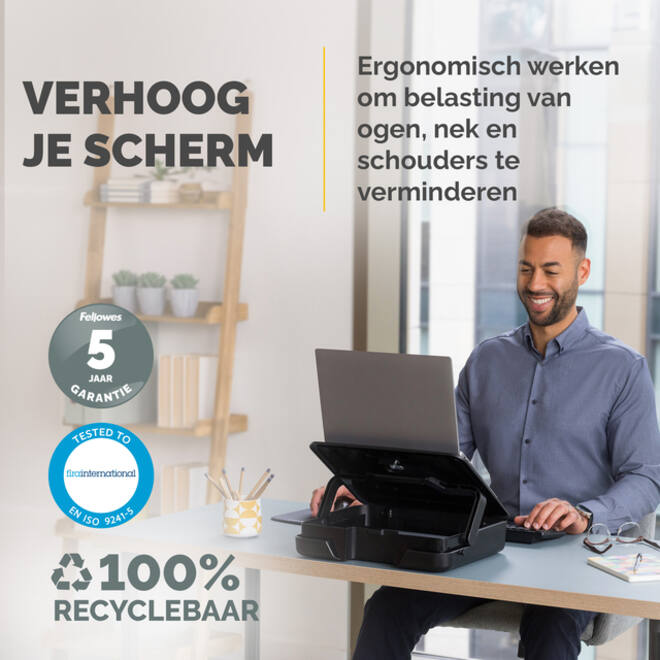 Laptopstandaard Draagtas Fellowes Breyta zwart