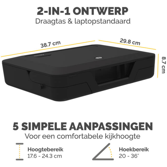 Laptopstandaard Draagtas Fellowes Breyta zwart