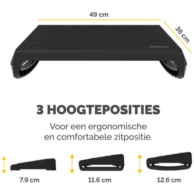 Voetensteun Fellowes Breyta zwart