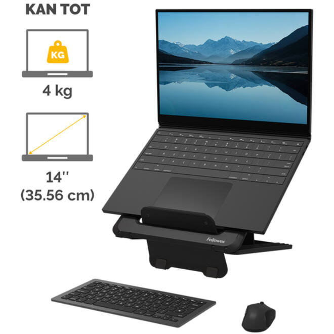 Laptopstandaard Fellowes Breyta zwart