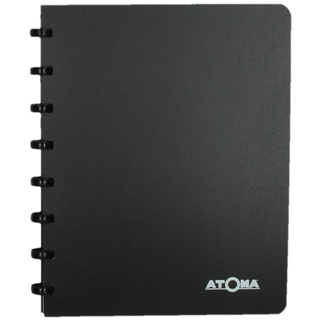 Adresboek Atoma A5 lijn 54vel 90gr PP assorti