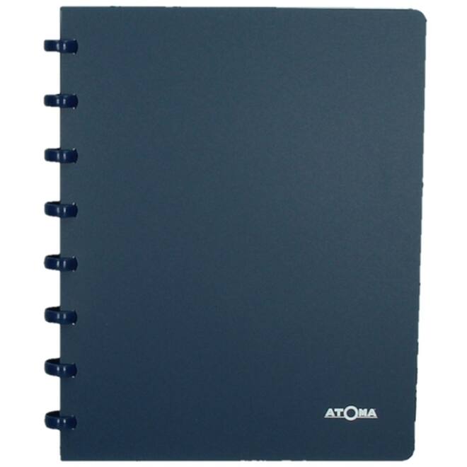 Adresboek Atoma A5 lijn 54vel 90gr PP assorti