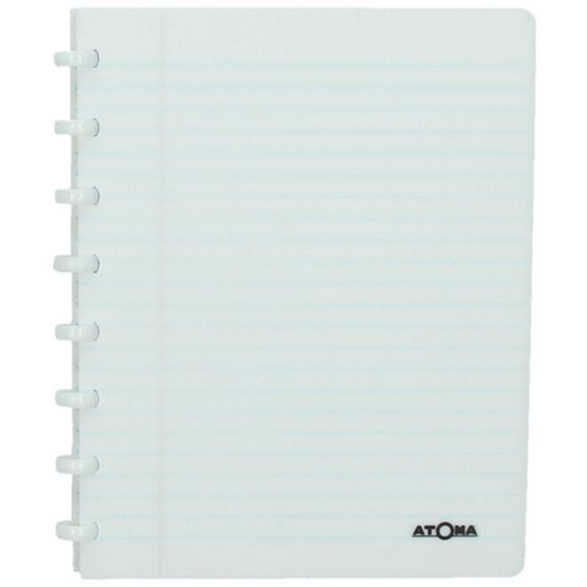 Adresboek Atoma A5 lijn 54vel 90gr PP assorti