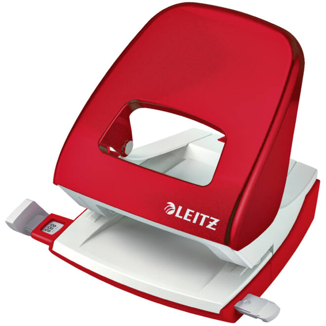 Perforator Leitz WOW 5008 NeXXt metaal 30 vel rood