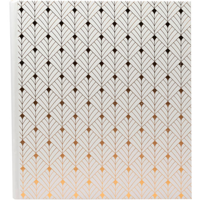 Fotoalbum Exacompta 29x32cm 60 zwarte pagina's Néo Déco wit