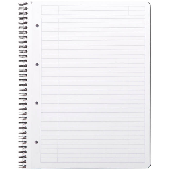 Notitieboek Rhodia Greenbook A4+ lijn 4-gaats 180 pagina's 90gr zwart