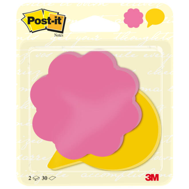 Memoblok 3M Post-it 2030-FS Bloem Tekstballon