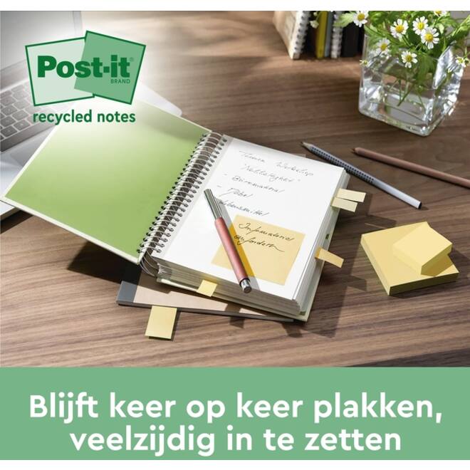 Memoblok 3M Post-it 622 RSS3CY 47,6x47,6mm geel