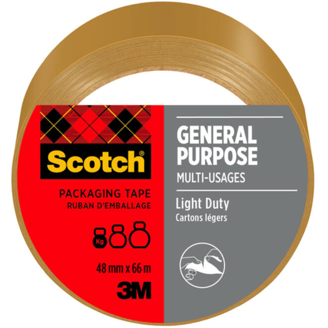 Verpakkingstape Scotch 4501B66 48mmx66m bruin
