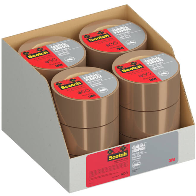 Verpakkingstape Scotch 4501B66 48mmx66m bruin