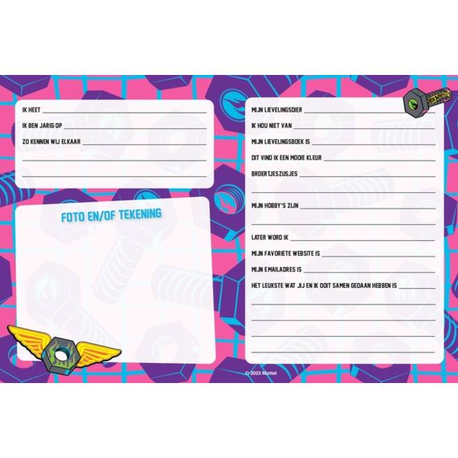 Vriendenboek Interstat Hot Wheels