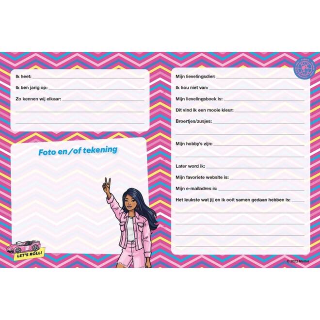 Vriendenboek Interstat Barbie