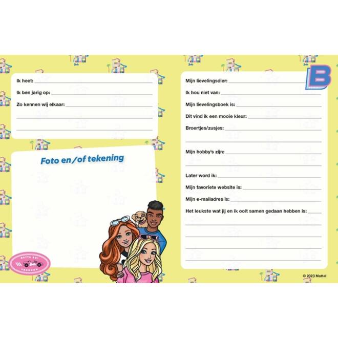 Vriendenboek Interstat Barbie