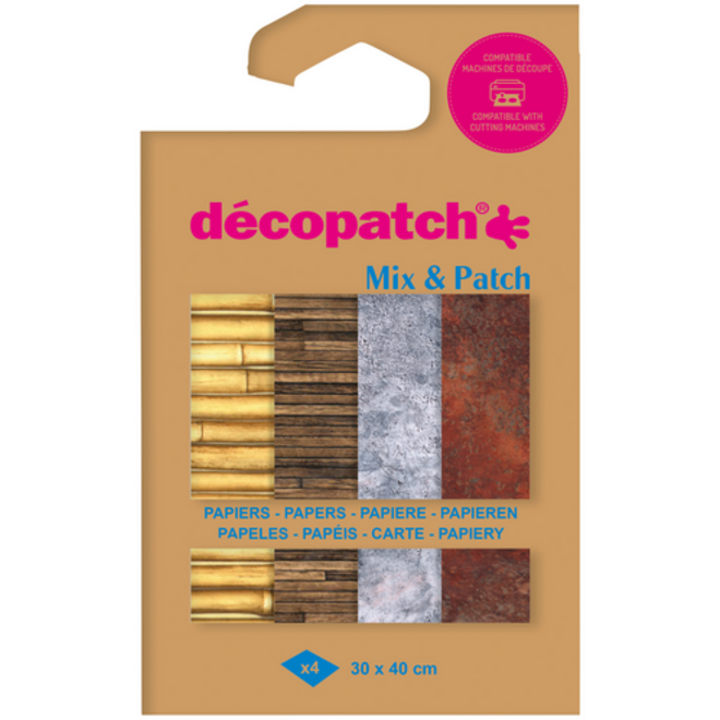 Hobbypapier Décopatch 30x40cm set à 4 vel thema Materials