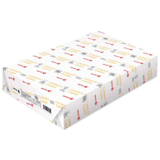 Laserpapier Xerox Colotech+ glossy coated A3 130gr wit 500vel