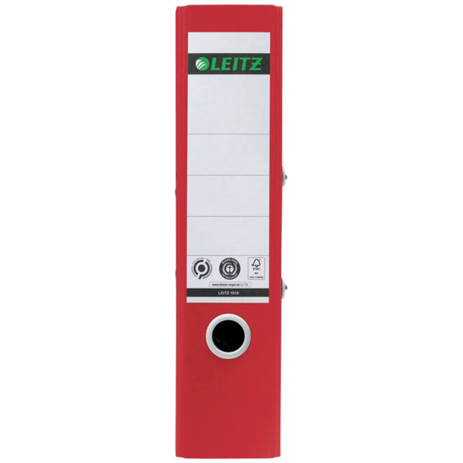 Ordner Leitz 180° Recycle 80 mm karton A4 rood