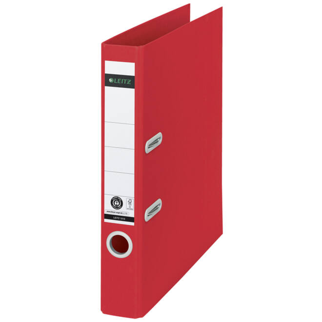 Ordner Leitz 180° Recycle 55 mm karton A4 rood
