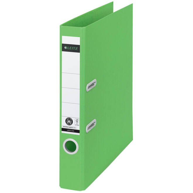 Ordner Leitz 180° Recycle 55 mm karton A4 groen