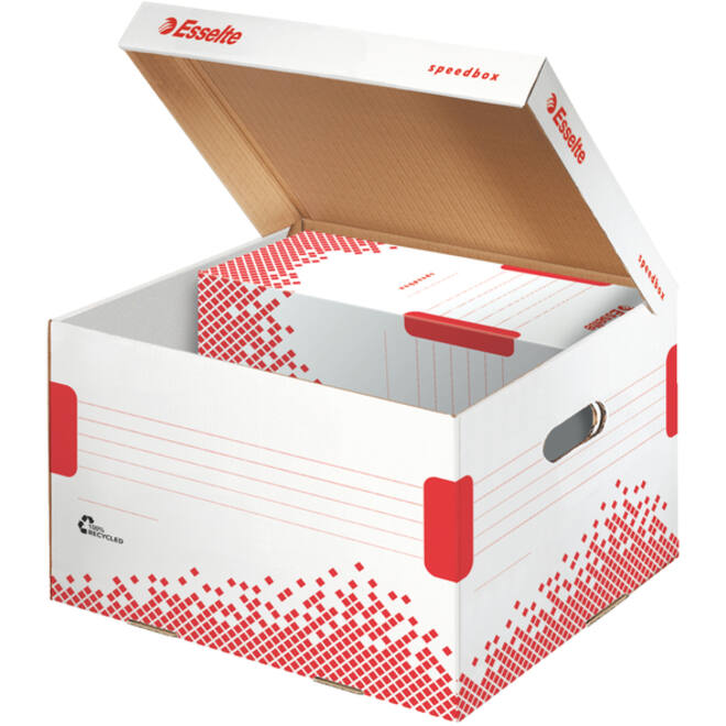 Opberg- en transportdoos Esselte Speedbox 367x263x325mm wit
