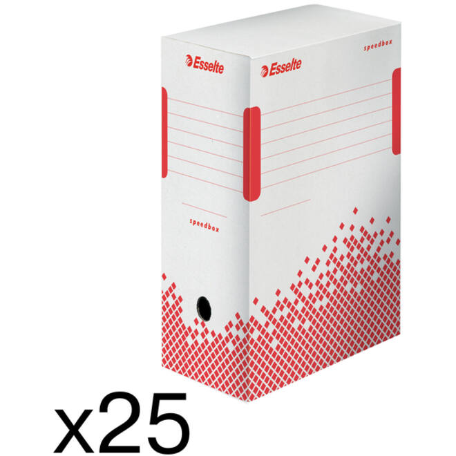 Archiefdoos Esselte Speedbox 150x250x350mm wit