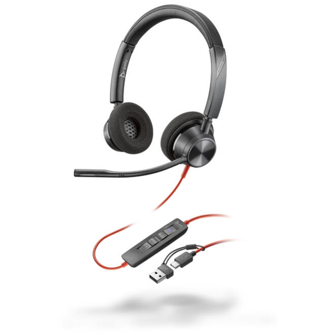 Headset HP POLY Blackwire 3320 Stereo USB-C