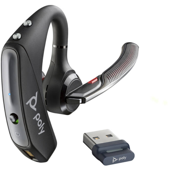 Headset HP POLY Voyager 5200 USB-A Bluetooth met BT700 dongle