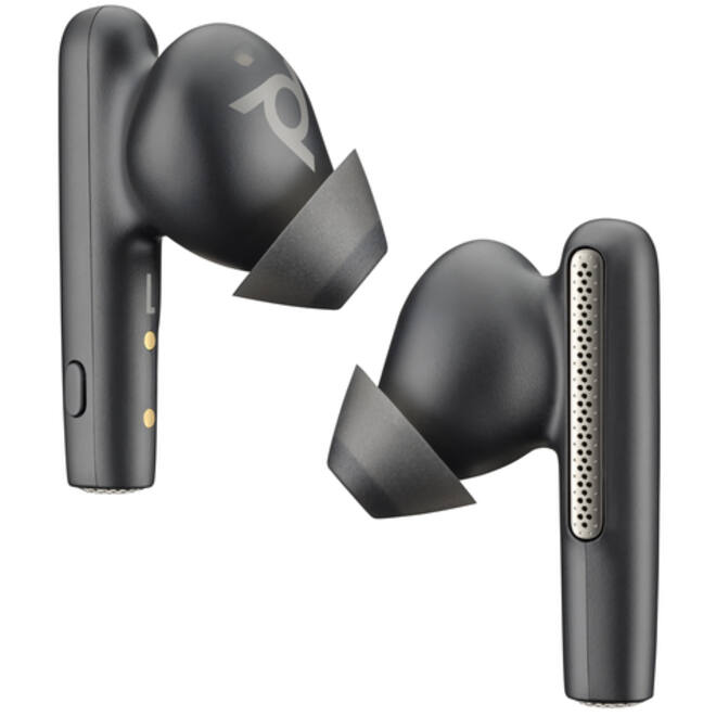 Earbuds HP POLY Voyager Free 60 UC M met BT700 USB-C-adapter en oplaadcase basis