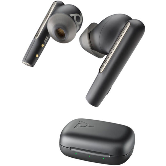 Earbuds HP POLY Voyager Free 60 UC M met BT700 USB-C-adapter en oplaadcase basis
