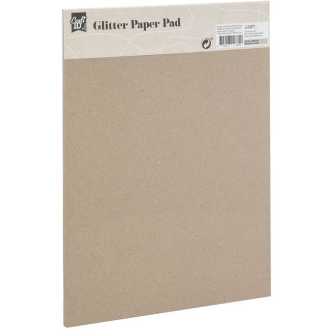 Hobbykarton CarftID glitter 24x34cm 180gr 10 vel 10 kleuren