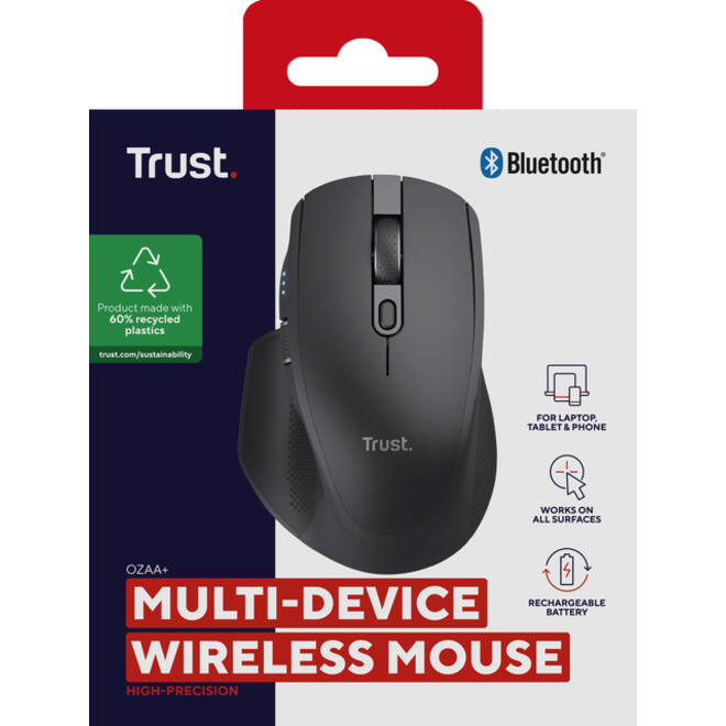 Muis Trust OZAA+ MULTI-CONNECT draadloos