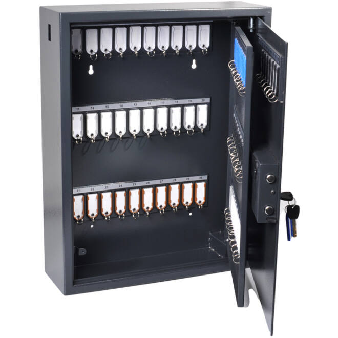 Sleutelkast Pavo high security magnetisch met fingerprintslot 100 haken 600x480x150mm