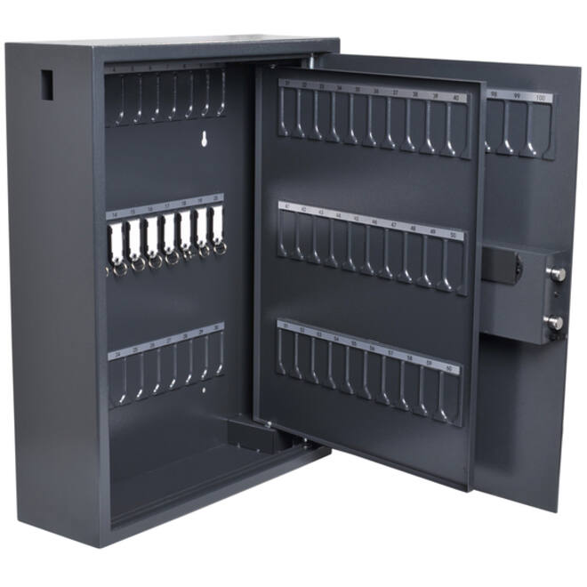 Sleutelkast Pavo high security magnetisch met fingerprintslot 100 haken 600x480x150mm