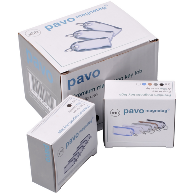 Sleutellabel Pavo magnetisch assorti