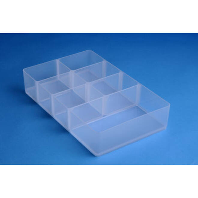 Vakkenverdeler Really Useful 9 liter 7 vakken 345x215x70mm transparant