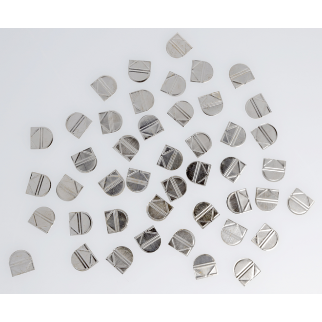 Hoekclips Westcott aluminium zilverkleurig doos à 100 stuks