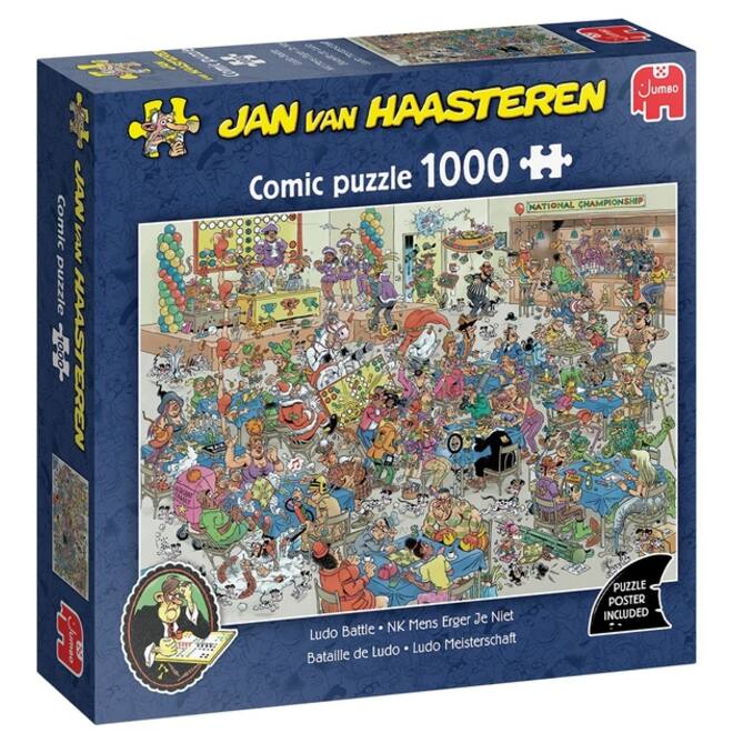 Puzzel Jan van Haasteren NK Mens Erger Je Niet 1000 stukjes