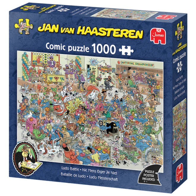 Puzzel Jan van Haasteren NK Mens Erger Je Niet 1000 stukjes